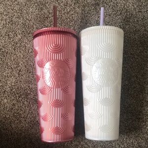 Starbucks Shell Shimmer White and Pink Bundle - 2023